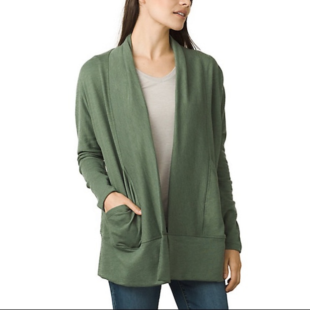PrAna Centerpiece Wrap Forest Green Size Medium